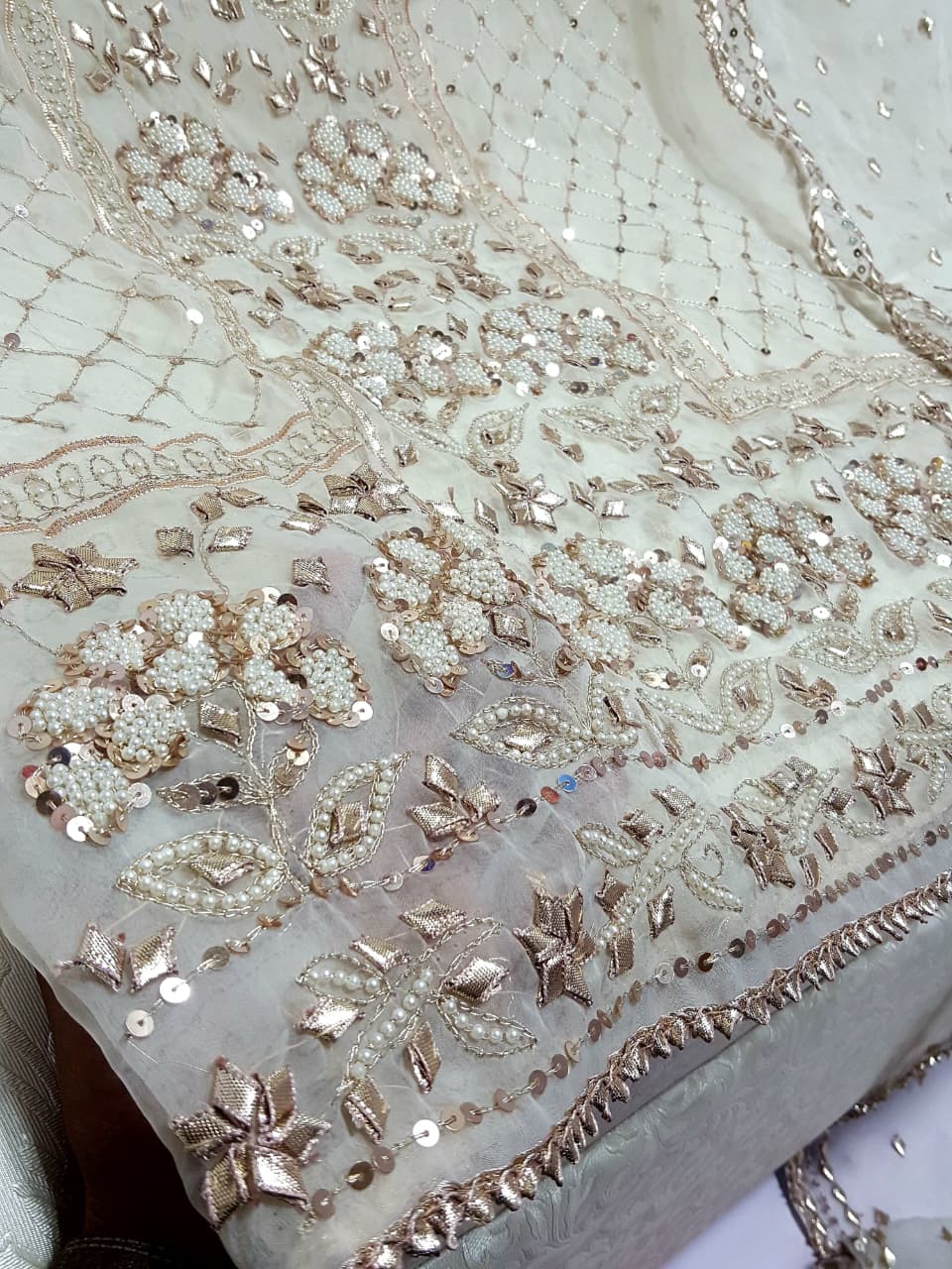 New Arrival of Handmade Press Gota Suits Collection