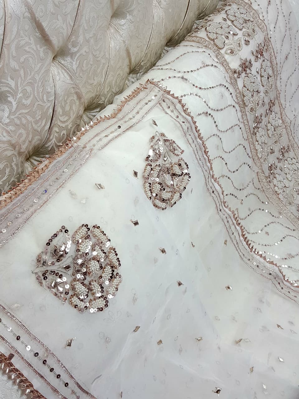 New Arrival of Handmade Press Gota Suits Collection
