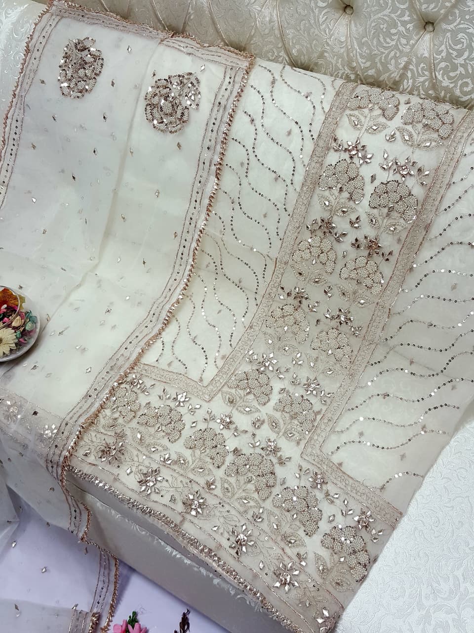 New Arrival of Handmade Press Gota Suits Collection