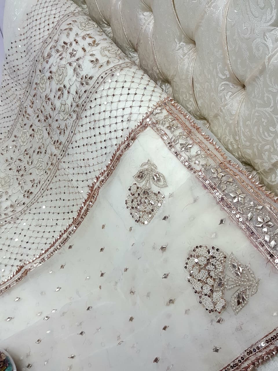 New Arrival of Handmade Press Gota Suits Collection