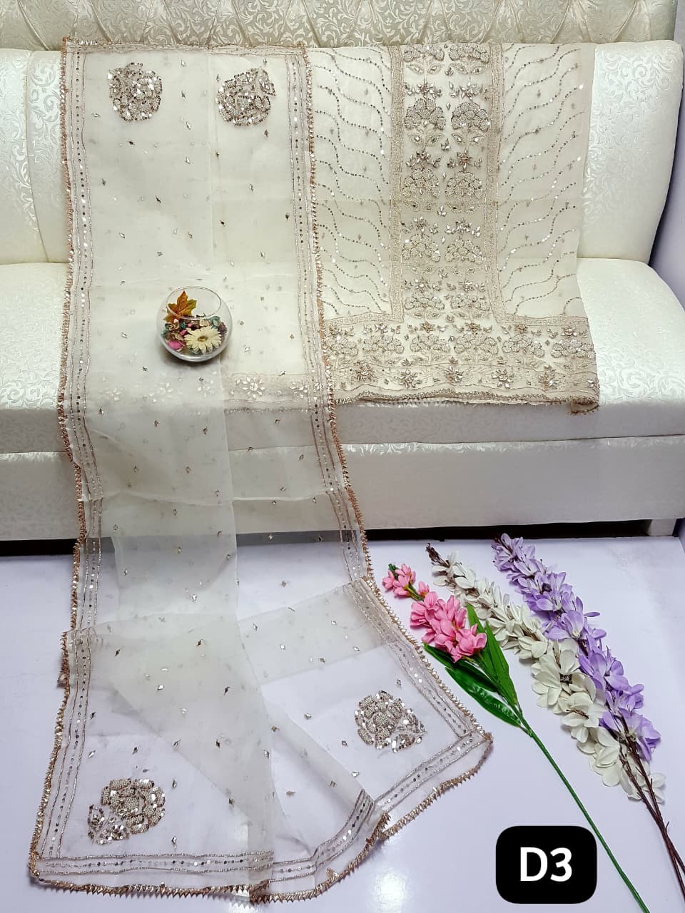 New Arrival of Handmade Press Gota Suits Collection